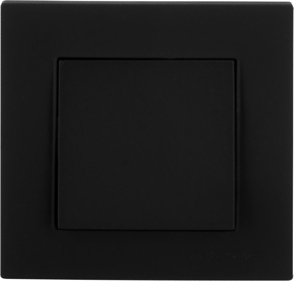 Rita enkeldrukknoppen met frame, zwart
