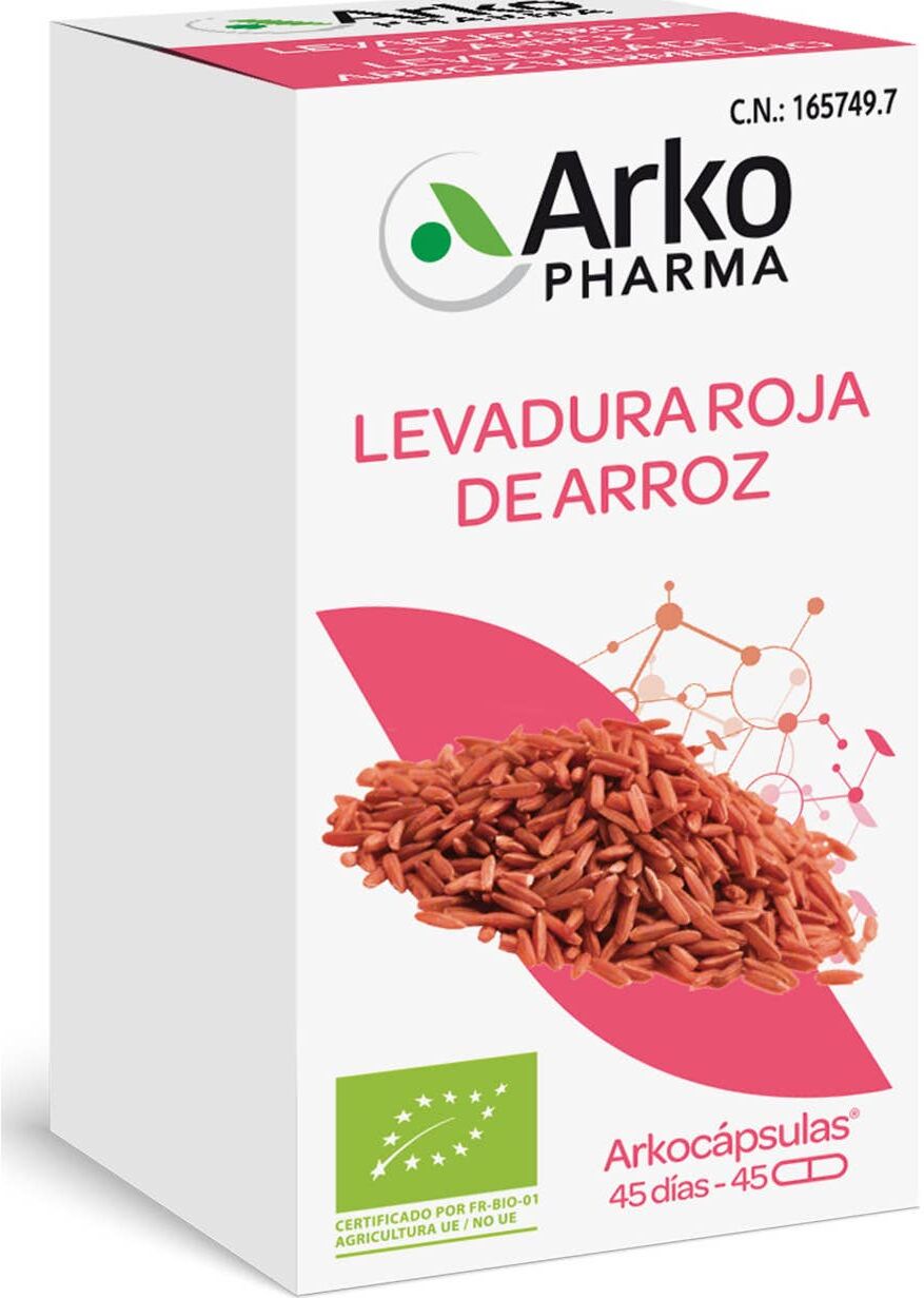 Arkopharma Arkocápsulas Levadura Roja de Arroz BIO 45caps
