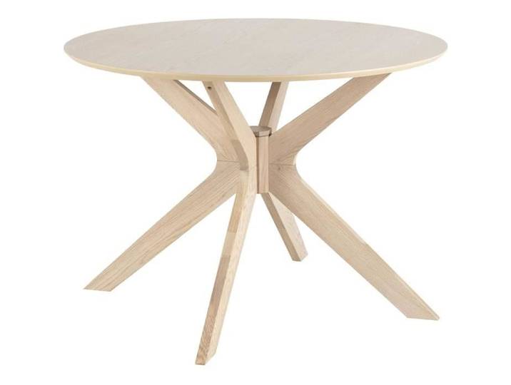 PKline à Manger Duffy Ø105cm Table de Cuisine Salle Bois Table Chêne Placage Partiellement Massif
