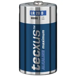 Tecxus 23637 Alkaline maximum LR20/D (Mono), Blau-Silber - Alkali-Mangan Batterie (Alkaline), 1,5 V