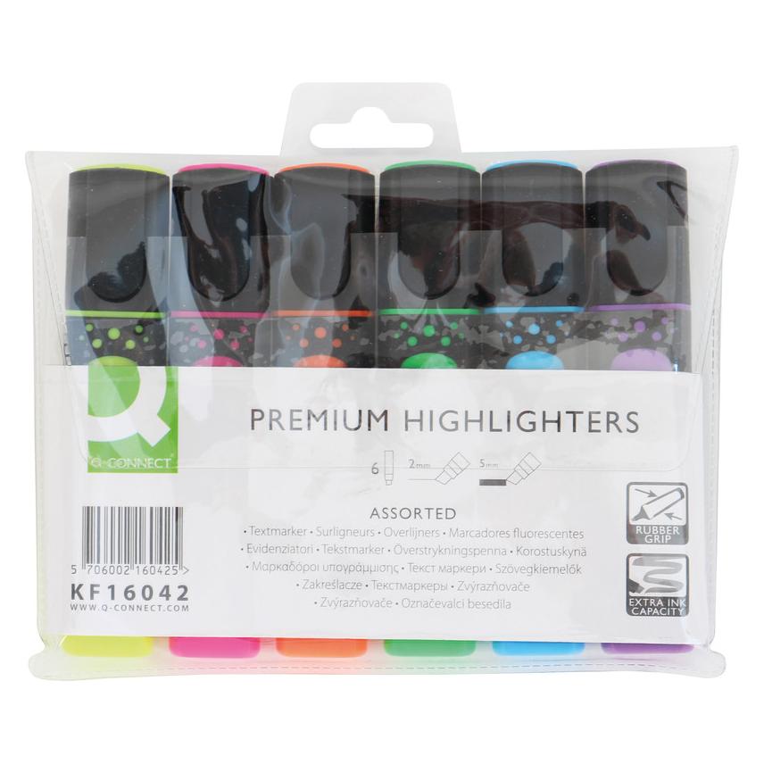 Q-Connect Textmarker Premium (6x) (KF16042)