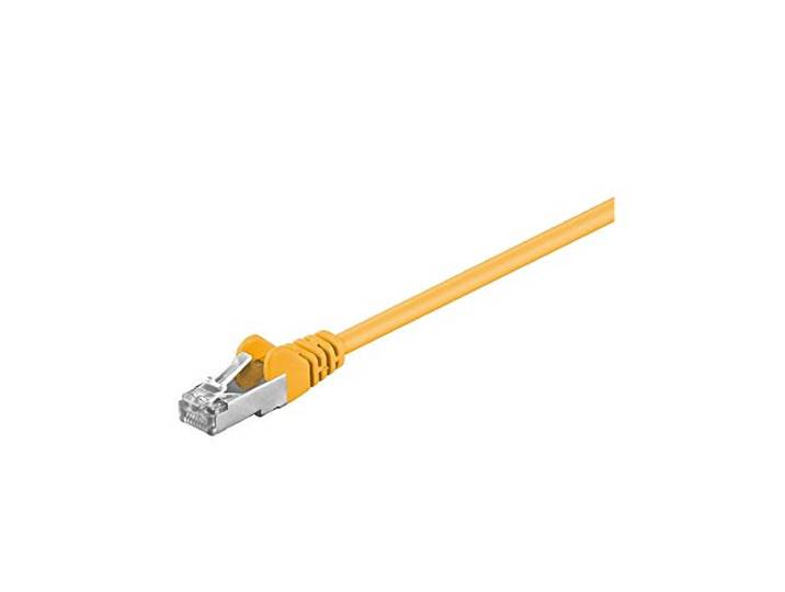 Goobay 50866 CAT 5e patchkabel, F/UTP, geel