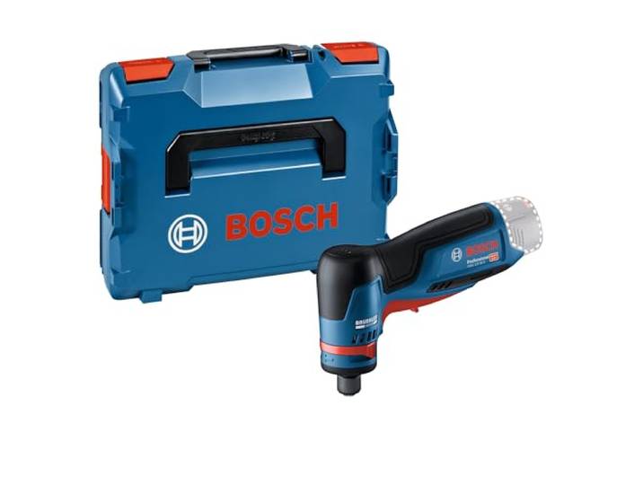 Bosch Professional 12V System meuleuse droite sans-fil GWG 12V-50 S (moteur sans charbon\, 5 positions de vitesse\, avec clé plate\, pince de serrage avec écrou-raccord 6 mm\, 2 calages L-BOXX\, L-BOXX)