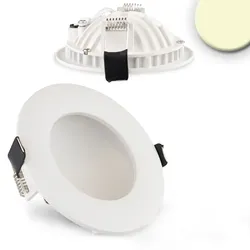 ISOLED LED Einbau-Downlight LUNA, indirektes Licht, IP20, nicht dimmbar, weiß, 8W 2700K 300lm 120° ISO-112427