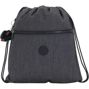 kipling Turnbeutel Supertaboo, Marine Navy, wasserabweisend, mit Kordelzug & Außentasche, aus Polyamid, 15 Liter, 45 cm