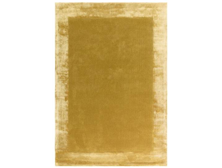 Tapis moderne en laine fait main jaune 120x170 cm