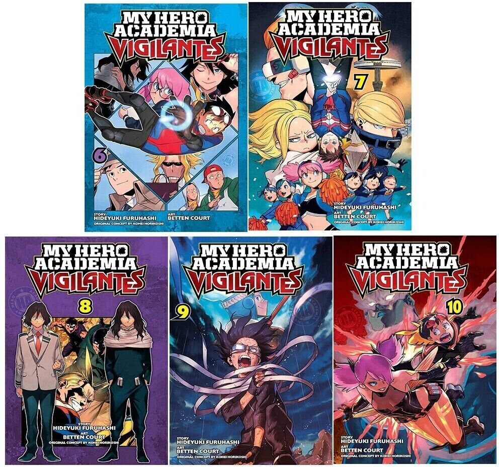 Viz Media My Hero Academia Vigilantes Volume 6-10 Collection 5 Books Set Series 2