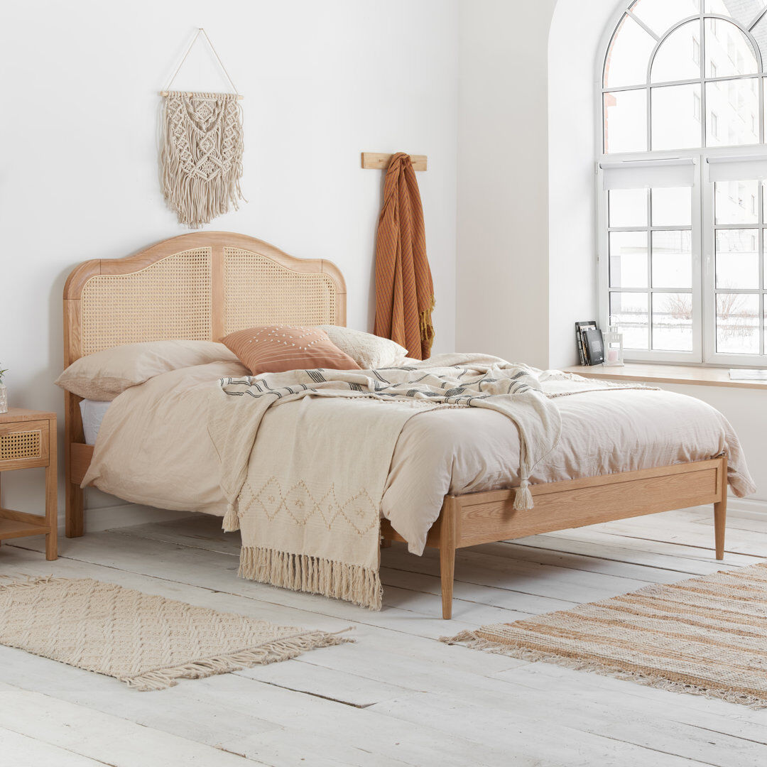Bay Isle Home Algin Bed Frame Beige Kingsize (5')