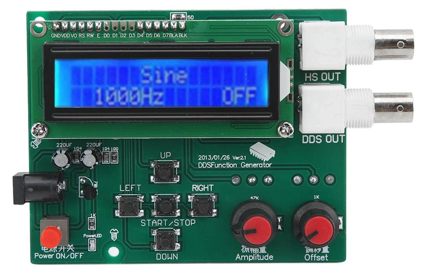 Selius Professionele Signaalgenerator 1Hz tot 65534Hz met hoge precisie