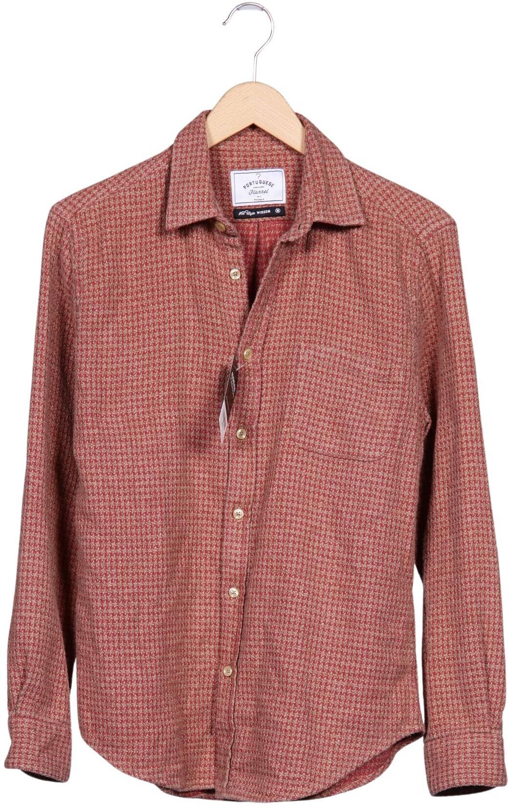 Portuguese Flannels Herren Hemd, Rot, Gr. M, kein / Etikett - Second Hand