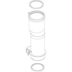 BOSCH Ersatzteil TTNR: 87186661830 Abgasrohr