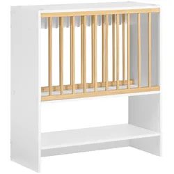 SoBuy Tellerhalter mit 7 Ablagen Weiß 24x64,01x70,99cm Funktional