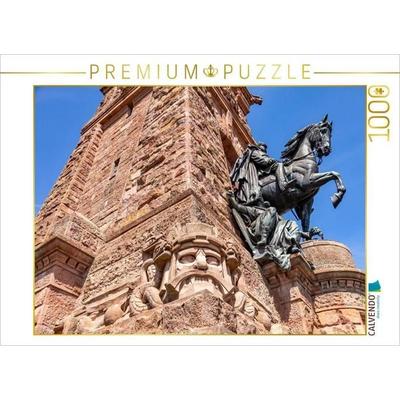 CALVENDO Puzzle Reiterstandbild Kaiser Wilhelm I. - Kyffhäuser | 1000 Teile Lege-Größe 64x48cm Foto-Puzzle für glückliche Stunden
