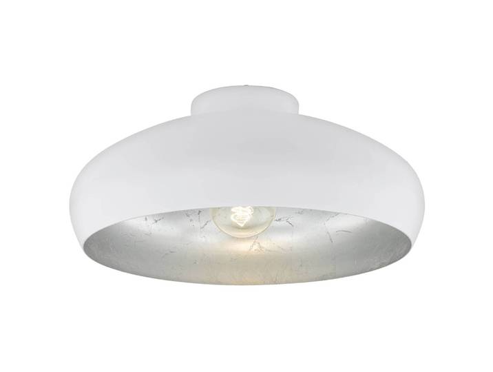 Plafonnier Ø 40cm Blanc Acier verni E27