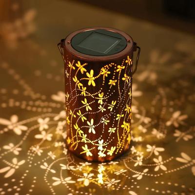 Uplift Essentials Hollow Iron Solar Garden Lantern style 3