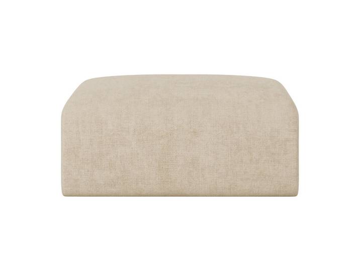 Vente-Unique Sitzhocker - 1 Person - stoff - beige Pogni, Beige, Kunststoff, 75x45x75 cm, Wohnzimmer, Sessel, Hocker & Hockerbänke, Sitzhocker