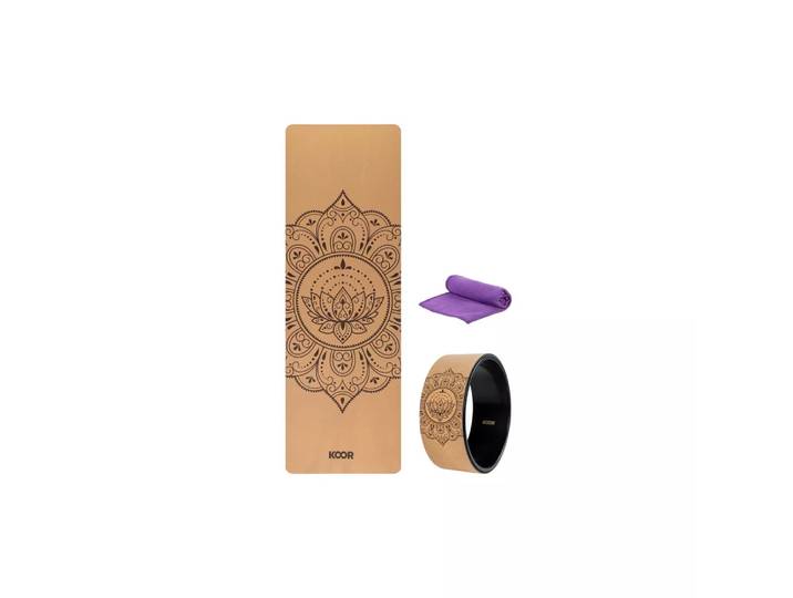 Koor - Yoga-Set 3-teilig, One Size, Braun