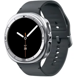 Displex Spigen - Bezel Tune Pro Pilot - for Samsung Galaxy Watch8 44mm, Stainless Steel - Silver, Smartwatch Zubehör, Silber