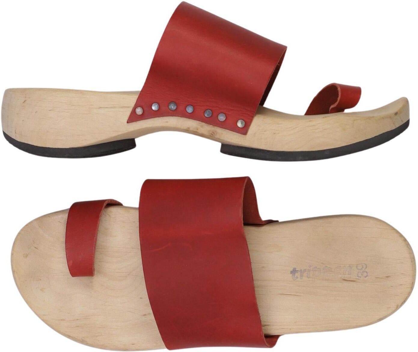 trippen Damen Sandalen, Rot, Gr. EU 39, kein / Etikett - Second Hand