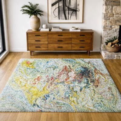 Addison Rugs Premium Washable Super Soft Abstract Carthage Dream Shag Rug