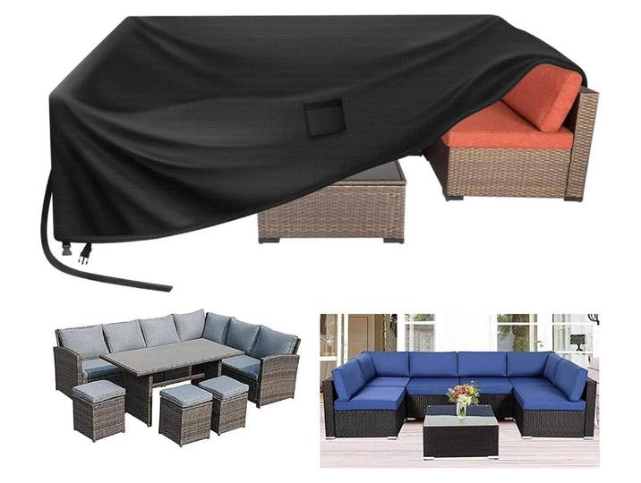 Gartenmöbel-Abdeckung 280x205x106cm wasserdicht 420D Oxford-Tuch winddicht UV-Schutz