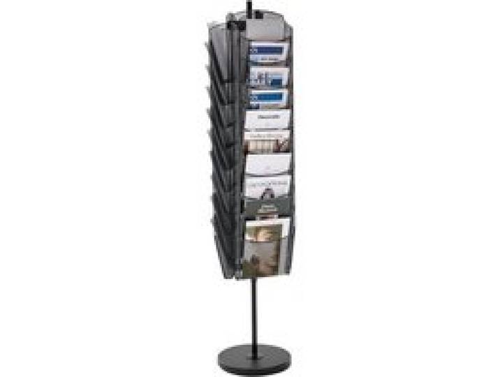 VEVOR drehbarer Prospektständer Zeitschriftenständer mit 30 Fächern, Literaturständer Kataloghalter aus Metall, Buchständer Bodenaufsteller Zeitungskataloghalter für Büroshows, Ausstellung