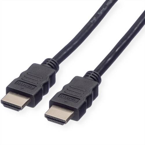 Value HDMI Anschlusskabel HDMI-A Stecker, HDMI-A Stecker 0.5m Schwarz 11.99.5900 8K UHD, Audio Return Channel, vergoldete