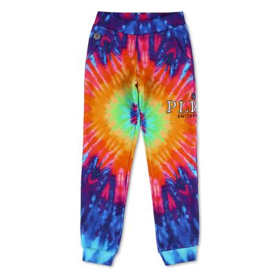 Jogger Pants PHILIPP PLEIN "Tie Dye", Damen, Gr. 8, weite Kindergrößen, bunt (21, multicolor), Obermaterial: 88% Baumwolle, 12% Polyester, Hosen