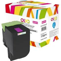 OWA K15811OW Toner Magenta (LEXMARK 80C2HM0, 802HM, NO 080C2HM0, 0080C2HM0, 80C2HME)