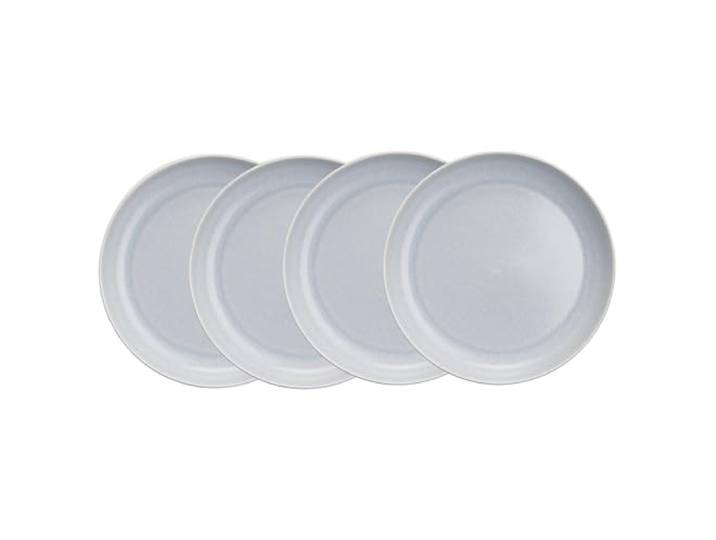 BUTLERS 4er-Set Pastateller Steinzeug - CASA NOVA - spülmaschinenfest Farbe Grau - ø 23 cm - Suppenteller für Eintöpfe & Salate - Nudelteller für Pasta & Risotto - Skandi-Design