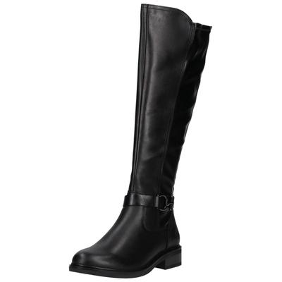 Stiefel REMONTE "Remonte Stiefel Leder/Synthetik", Damen, Gr. 40, schwarz (schwarz, schwarz), Leder, Synthetik, Schuhe Stiefel