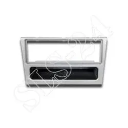 Autoradio-Blende OPEL Agila Combo Corsa Omega SUZUKI RENAULT Radioblende silber