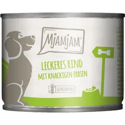 MjAMjAM leckeres Rind an gekochten Kartoffeln mit knackigen Erbsen 6x200 g