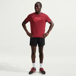 NIKE Miler Dri-FIT UV-Repel Run Engery Laufshirt Herren 641 - team crimson/lt crimson L