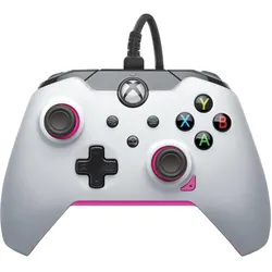 PDP Controller kabelgebunden Fuse White XBOX Series X (Xbox One S, Xbox Series S, Xbox Series X), Gaming Controller, Weiss