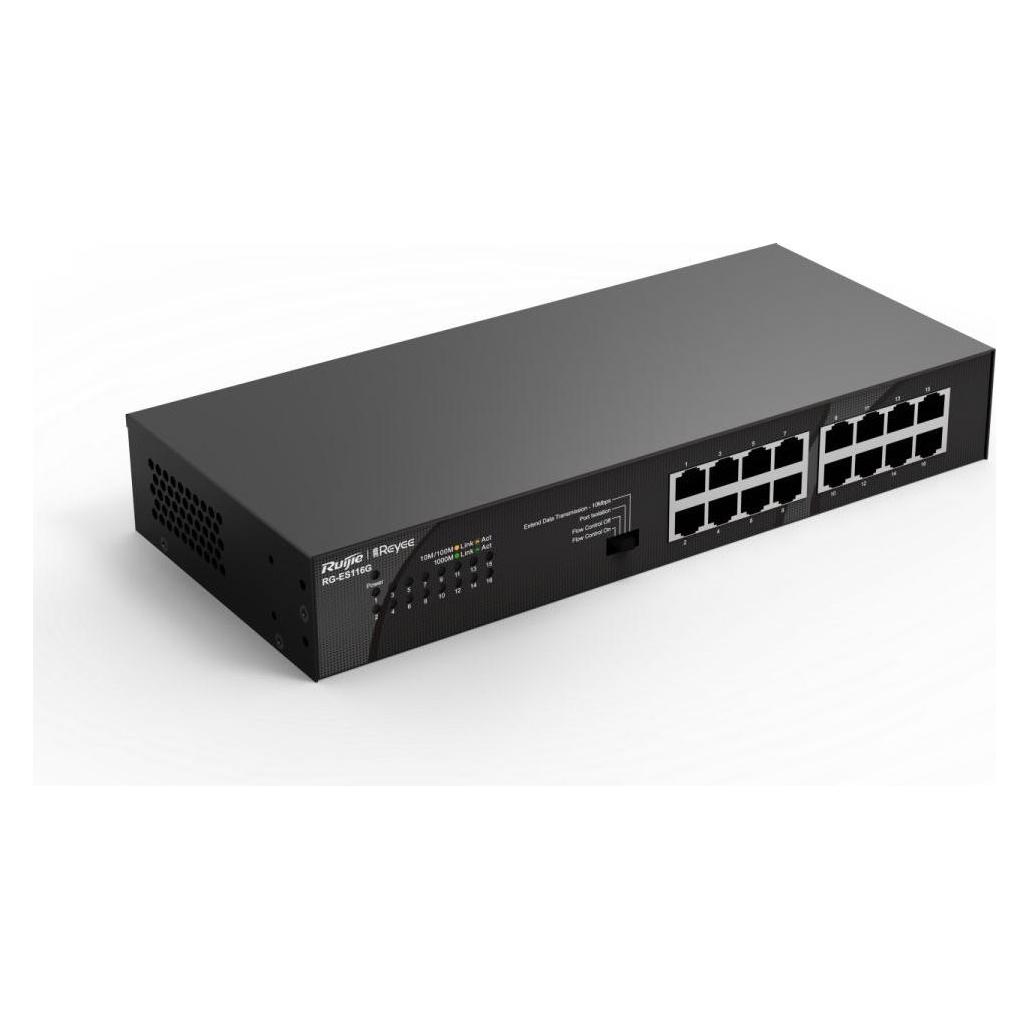 Ruijie SWITCH REYEE RG-ES116G 5-PORT 10/100 MBPS DESKTOP SWITCH (16 Ports) (42932413)
