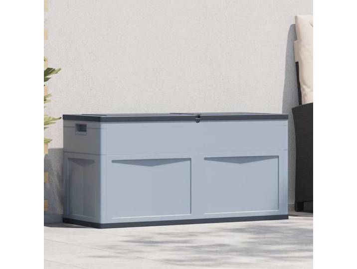 “Winter Sale TOP Boîte de rangement de jardin Gris - Boîte de rangement de jardin 320 L Gris Noir PRO18770