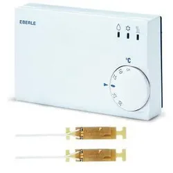 Eberle 517723021100 Klimaregler AC 24V, 5-30C, 1Wechsler 10A H/K, Neutralzone einstellbar, inkl. Tausensor KLR-E 52558