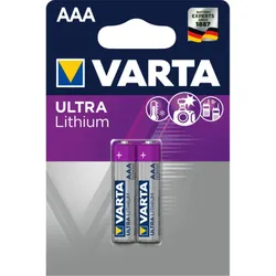 VARTA Batterie Ultra Lithium 2er AAA