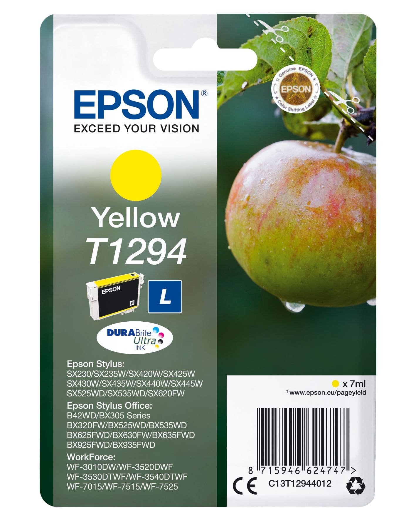 Epson T1294 C13T12944012 originale Gelb 7 ml