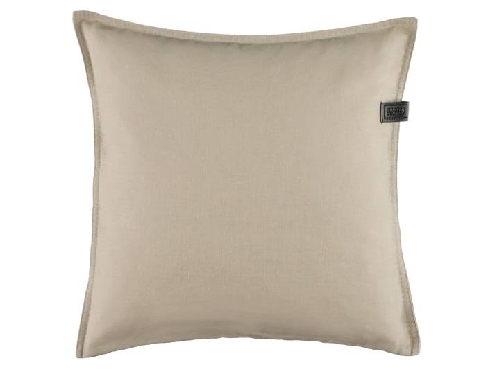 Dekokissen Play , beige (beige, unifarben), B:38cm L:38cm, Baumwolle, Leinen, SCHÖNER WOHNEN-KOLLEKTION, Dekokissen_Sitzkissen_Kissenhüllen, Dekokissen, aus edlen Naturmaterialien