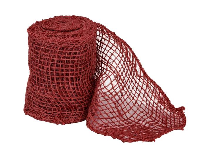 Nouvel Dekoband Juteband 500 x 10 cm Rot
