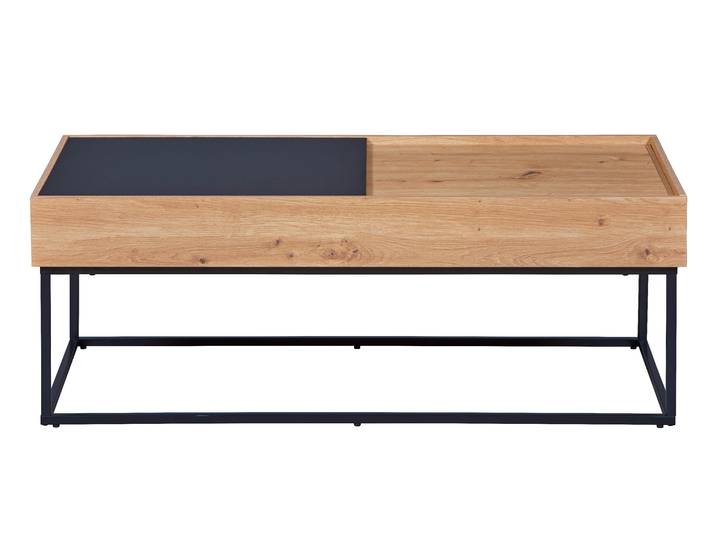 Filora table basse avec rangement gris\, Artisan chêneReproduction.