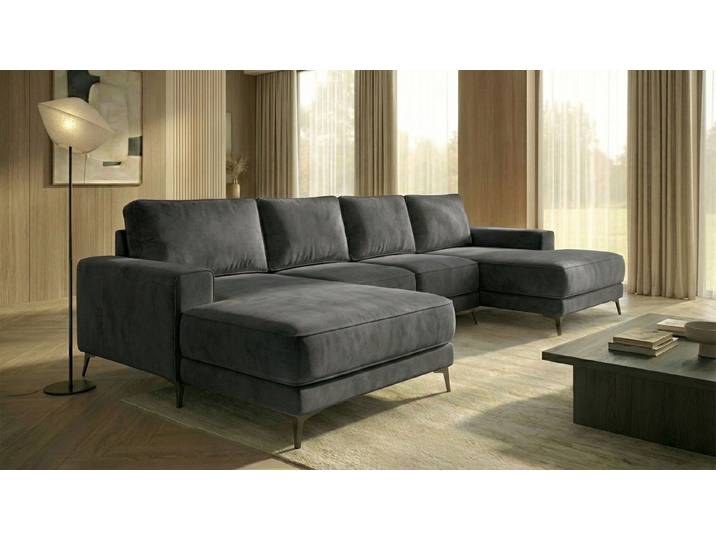 A&J MöbelLand GmbH Ecksofa VALTOR mit Schlaffunktion, Bonellfederkern und Bettkasten, TOP ANGEBOT!