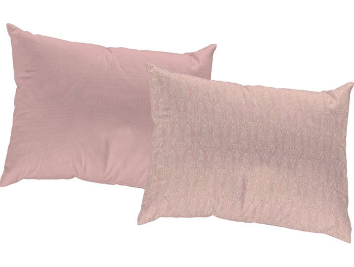 Dekokissen ADAM LIttle Parrot , rosa (rosa, gemustert), B:40cm L:60cm, Baumwolle, Dekokissen_Sitzkissen_Kissenhüllen, Dekokissen, GOTS zertifiziert - Wendekissenhülle ohne Füllung, 1 Stück