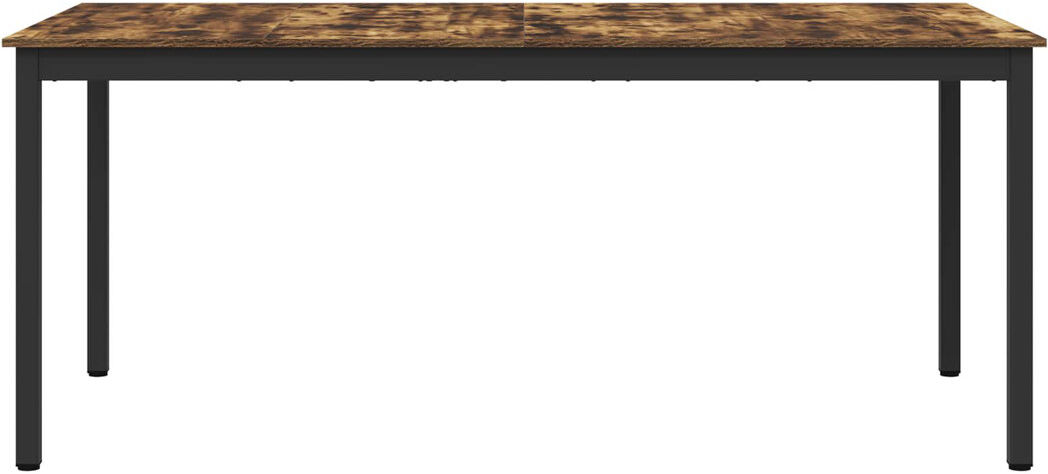 Metro Metal Base Dining Table Walnut 75cmH x 180cmL x 90cmW