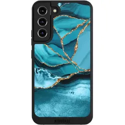 Nivocase Handyhülle für Samsung Galaxy S22+ Hülle NIVOpure Case Schwarz Edelstein Glitzer Look Marmor (Samsung Galaxy S22+), Smartphone Hülle, Schwarz