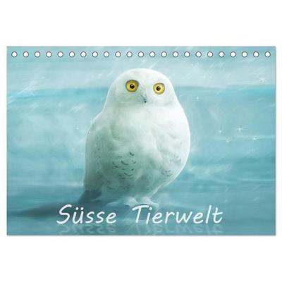 Süsse Tierwelt / CH-Version / Geburtstagskalender (Tischkalender 2027 DIN A5 quer), CALVENDO Monatskalender