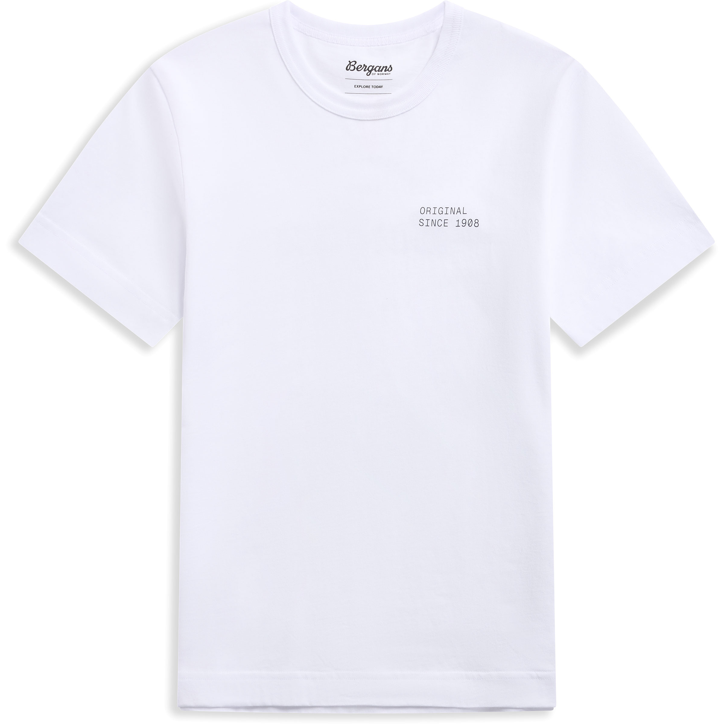 Bergans Original Cotton Damen T-Shirts weiss Größe XS Trekking Widerstandsfähig