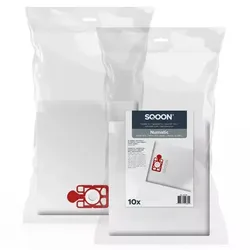 Staubsaugerbeutel SQOON für Numatic NVM 1CH Henry aus Vlies 10 Stück, ersetzt Original Numatic 604015 Staubsaugerbeutel